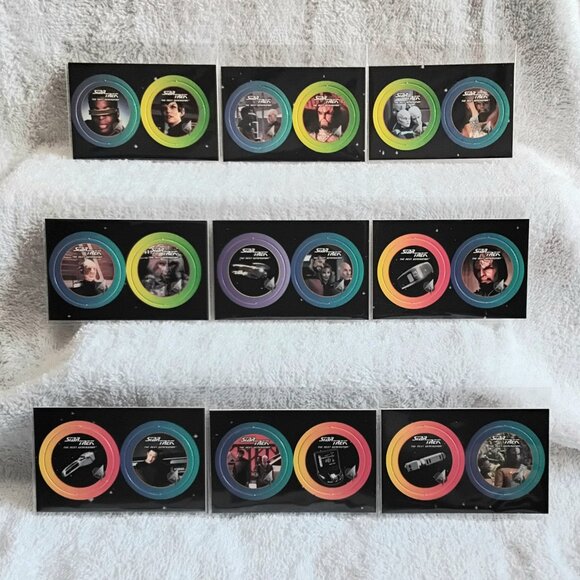 3/$25 9 Pairs of 1994 Star Trek TNG POGS (18 POGS Boarded) in Mint Condition!! - Picture 1 of 2